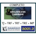 Analista dos Tribunais Completo (Damásio 2021.2)  TJ, TRF, TRT, TST e MP